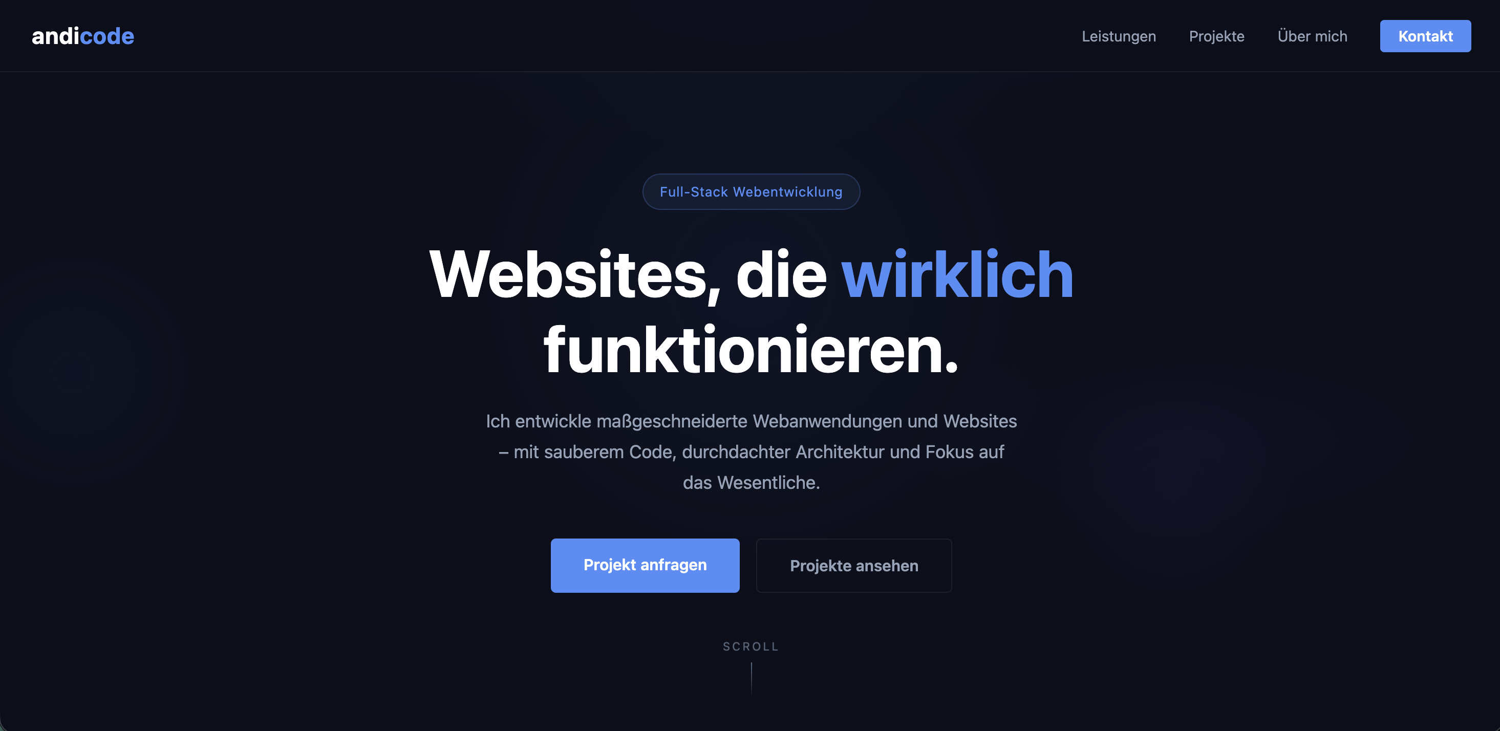 AndiCode.de Hero Section