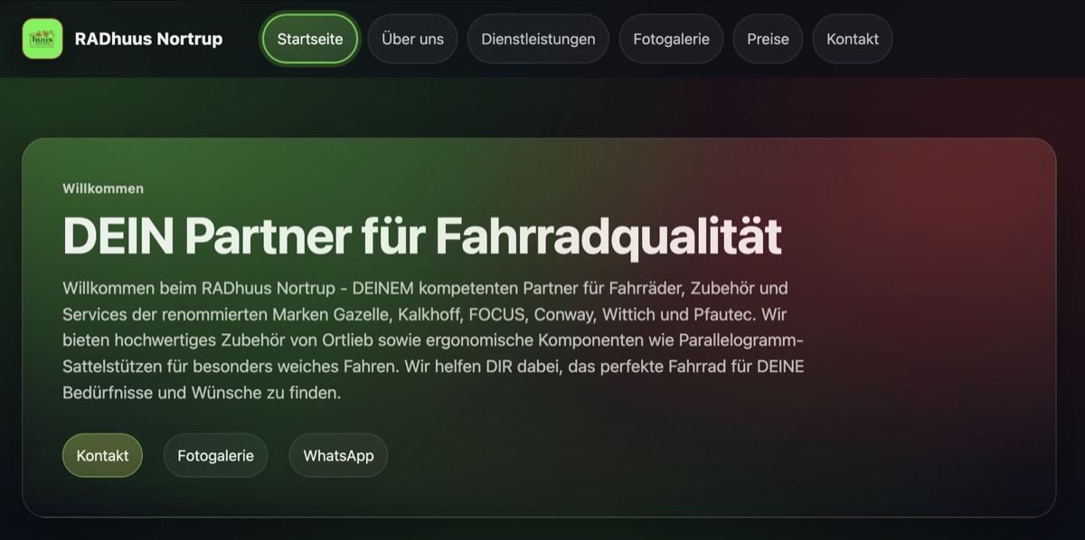 RADhuus Nortrup Homepage